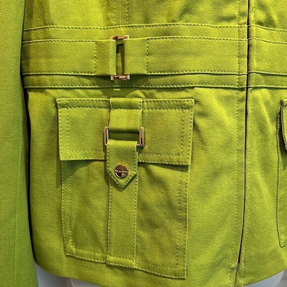 Jones New York Green Zip Up Jacket Size M - Picture 4 of 12